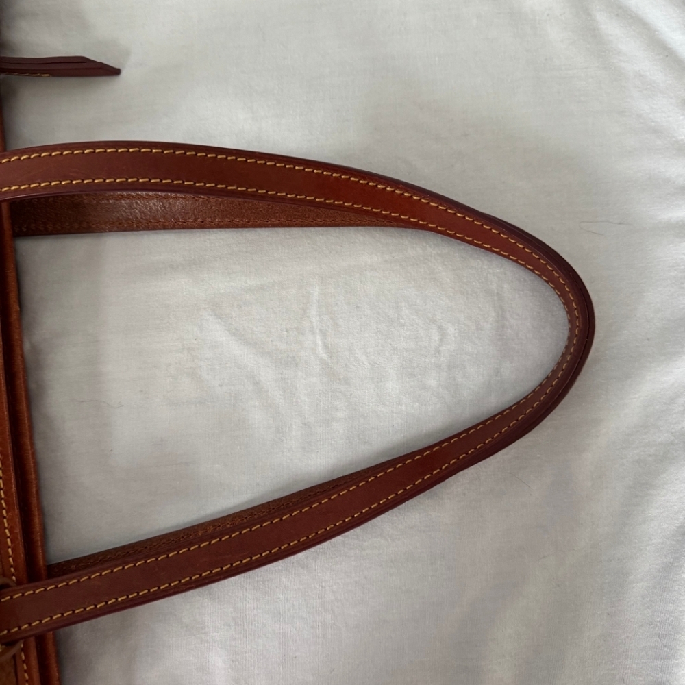 Dooney & Bourke Charlston Brown Leather Tote - Picture 4 of 8